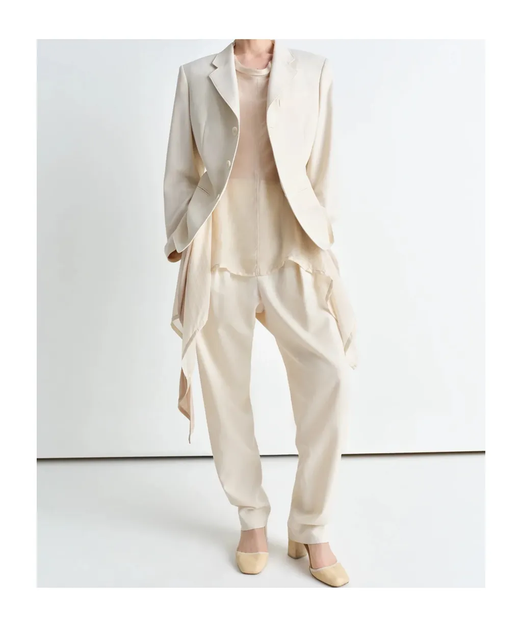 Single-Breasted Tailored Blazer