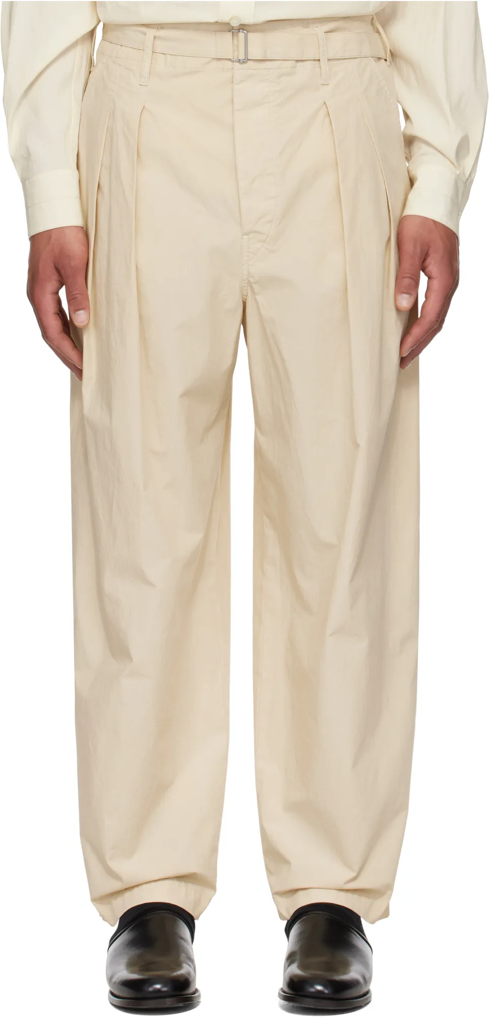 Belted Pleated Pants