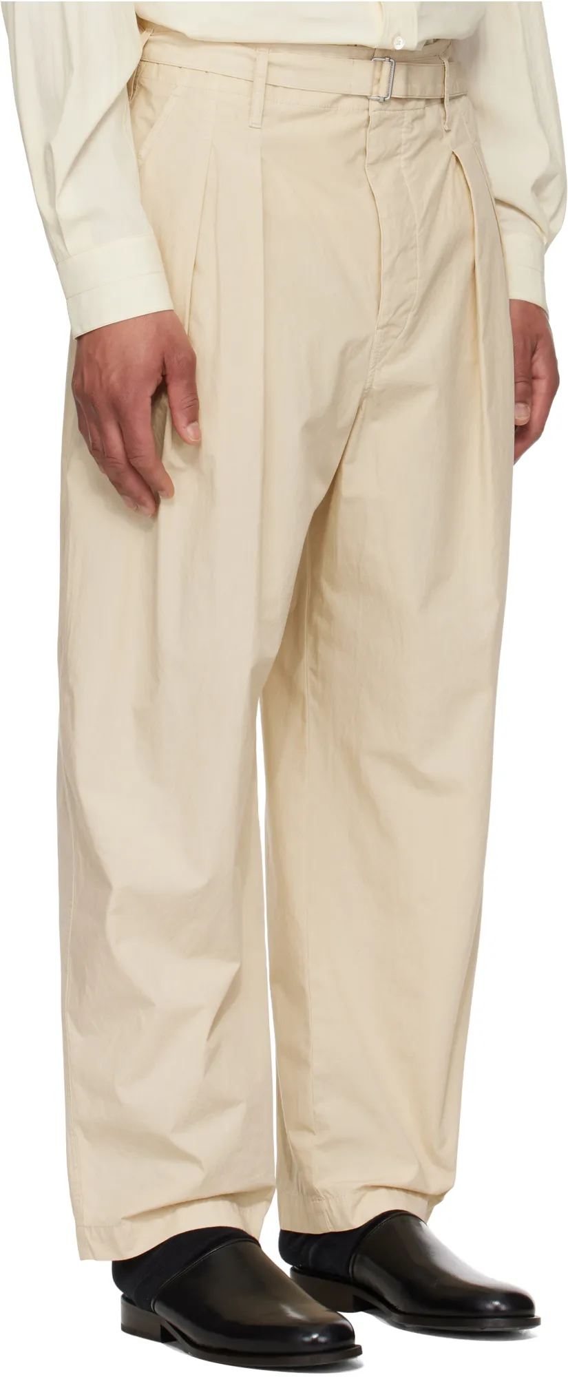 Belted Pleated Pants
