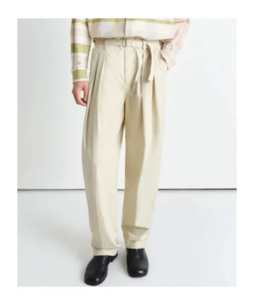 Belted Pleated Pants