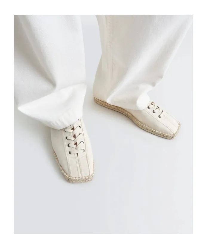 Linoleum Basic Lace-Up Espadrilles