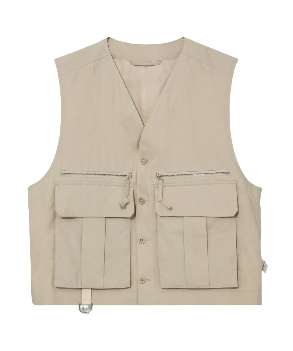 V-Neck Buttoned Gilet