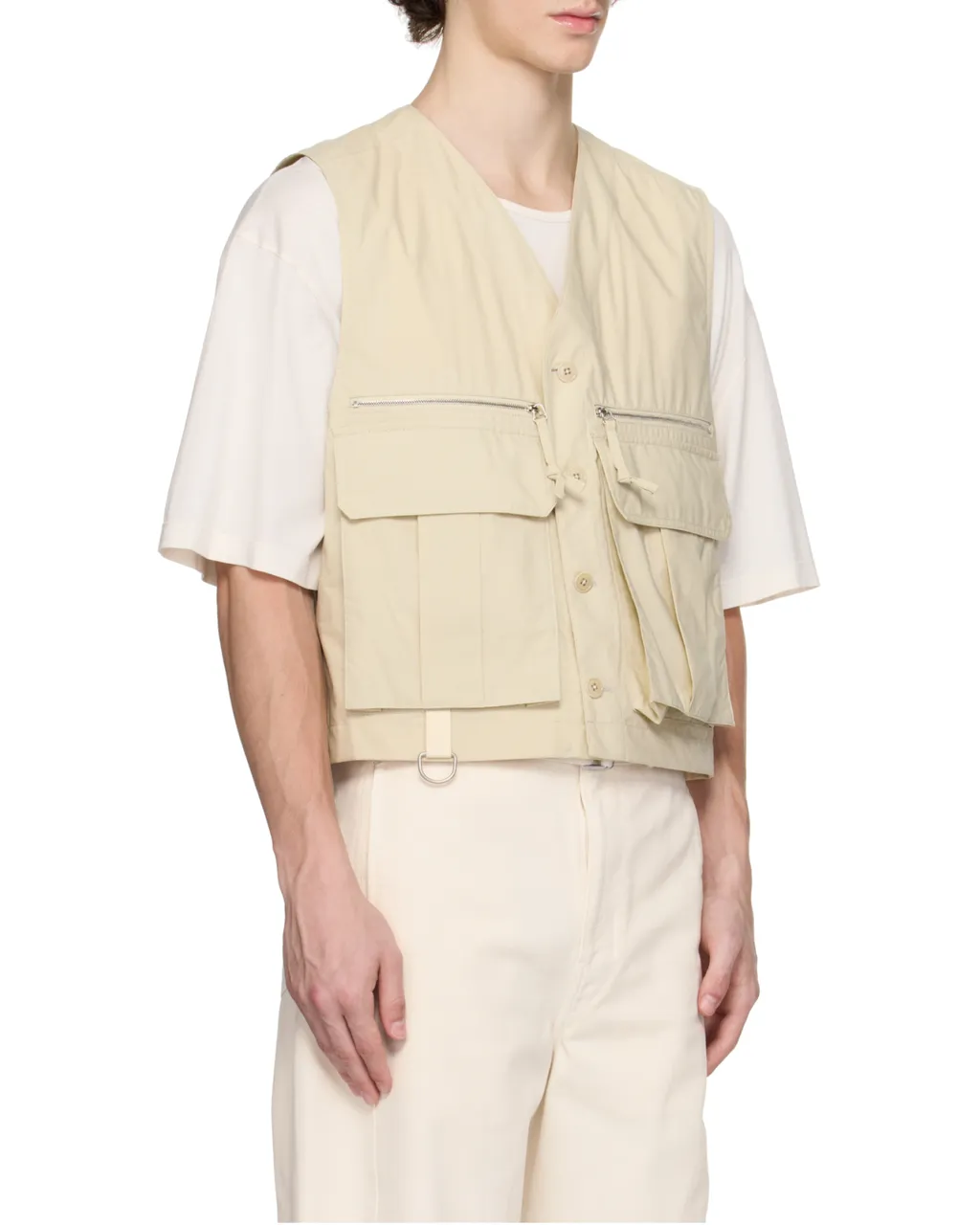 V-Neck Buttoned Gilet