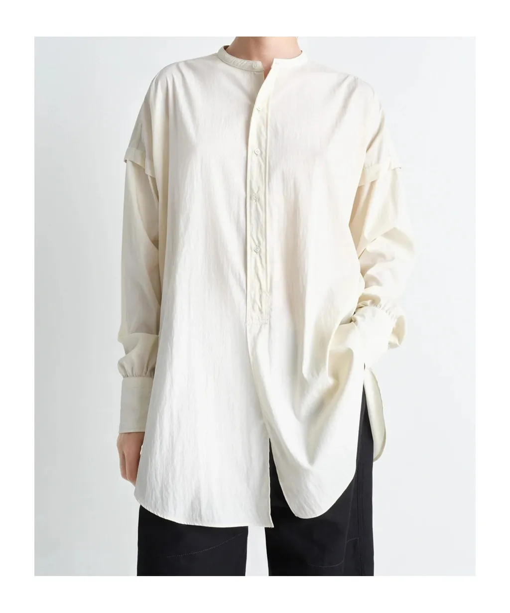 Half Placket Long Shirt