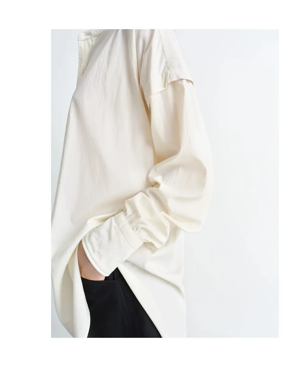 Half Placket Long Shirt
