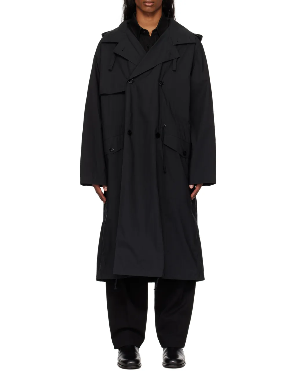 Light Hooded Trench Coat
