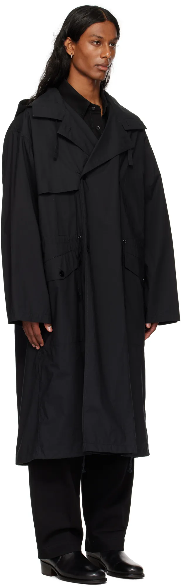 Light Hooded Trench Coat