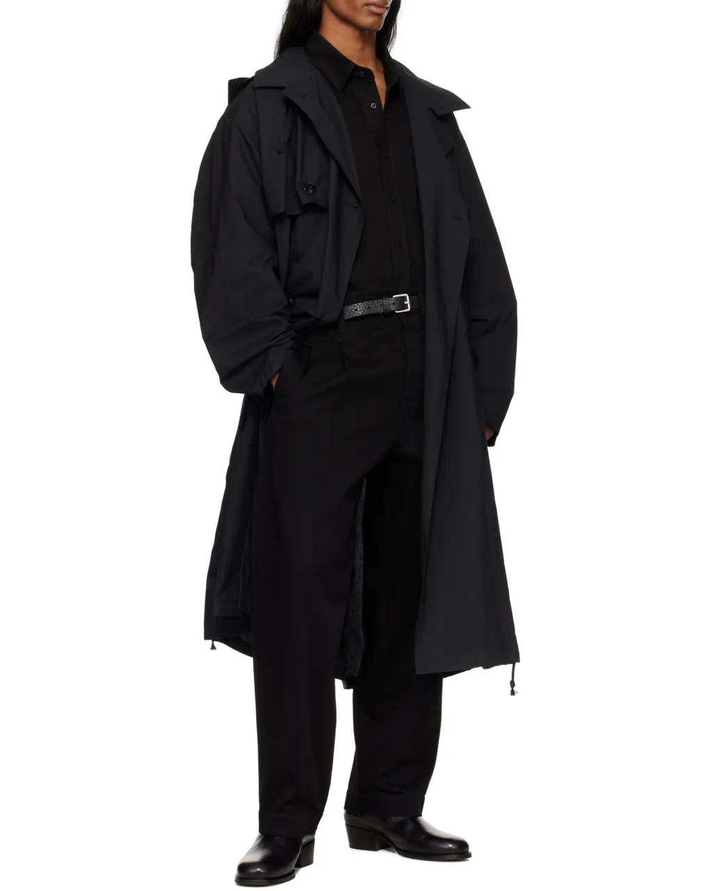 Light Hooded Trench Coat