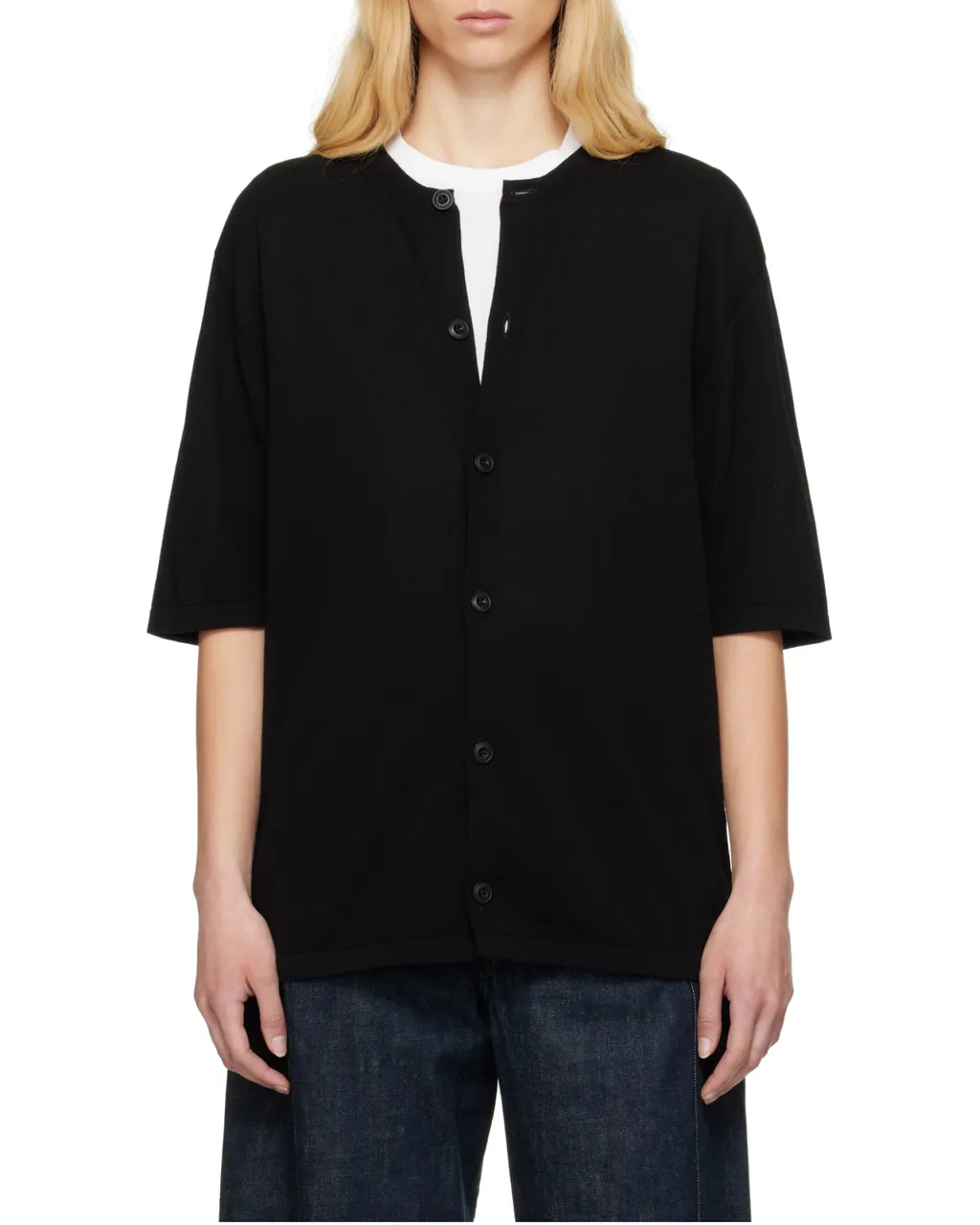 Short Sleeve Button-Front Shirt
