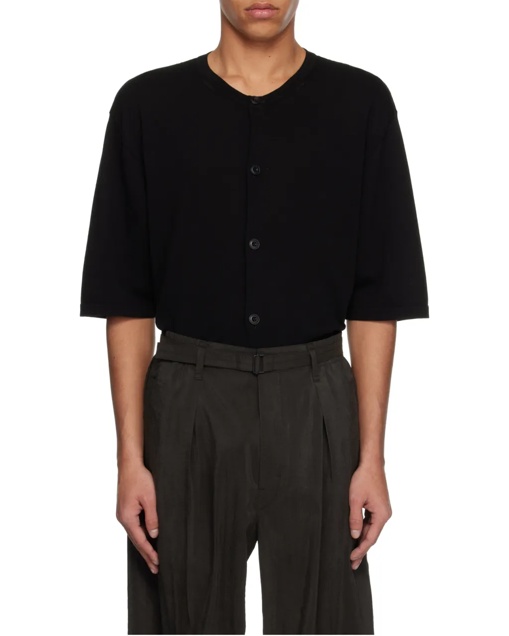 Short Sleeve Button-Front Shirt