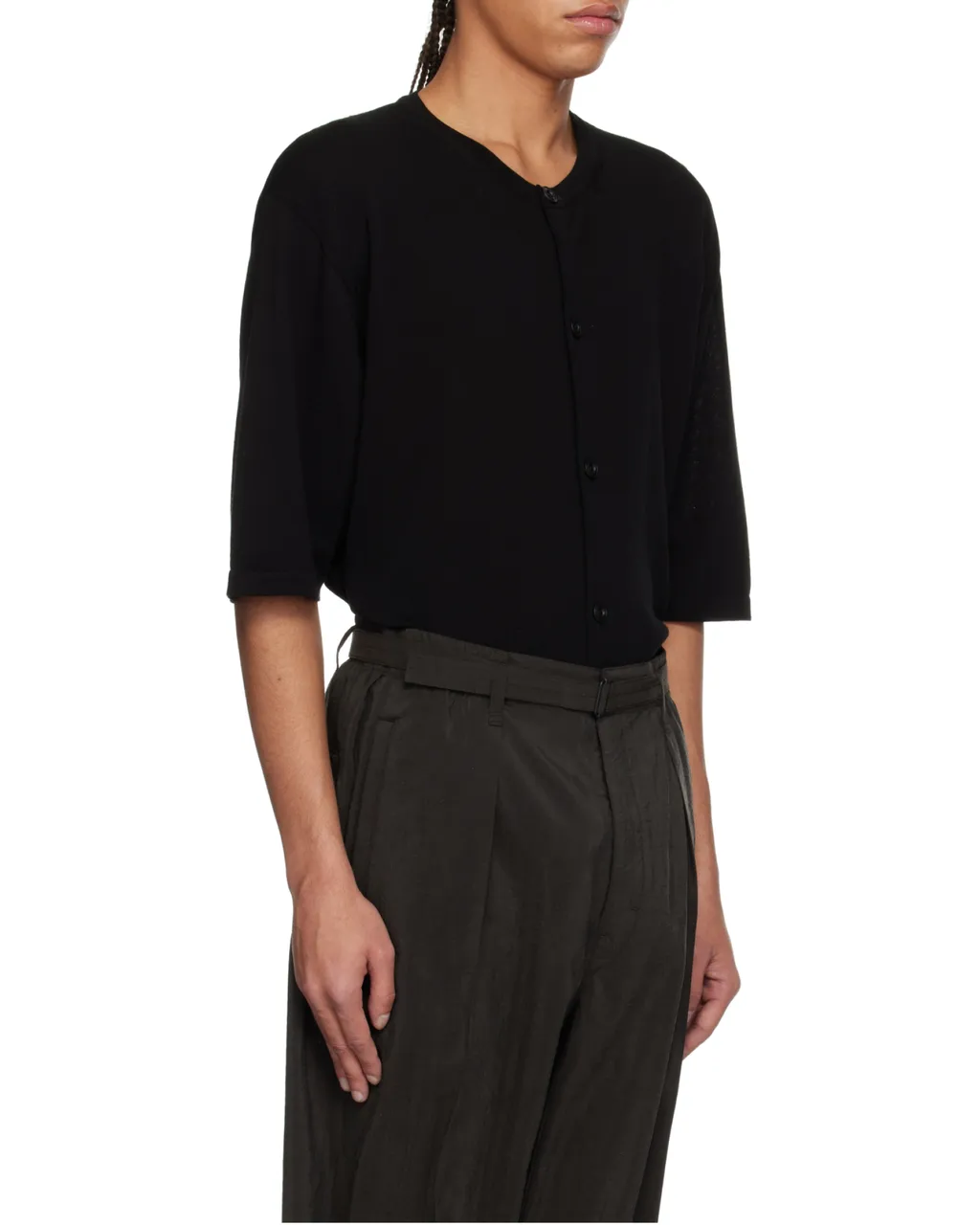 Short Sleeve Button-Front Shirt