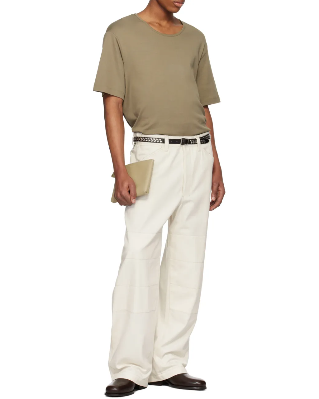 Belt-Loop Casual Pants