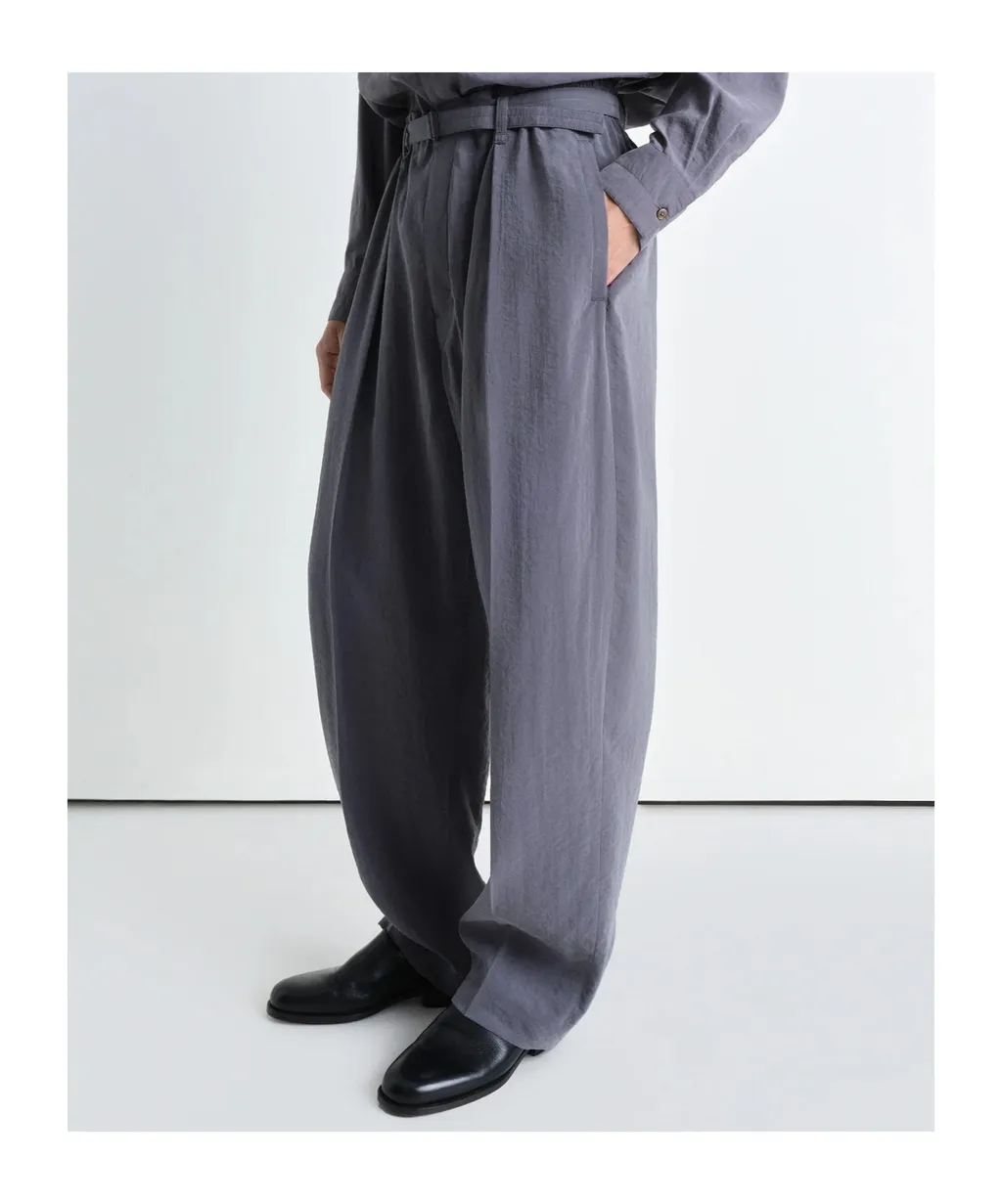 Belted Tapered Pants