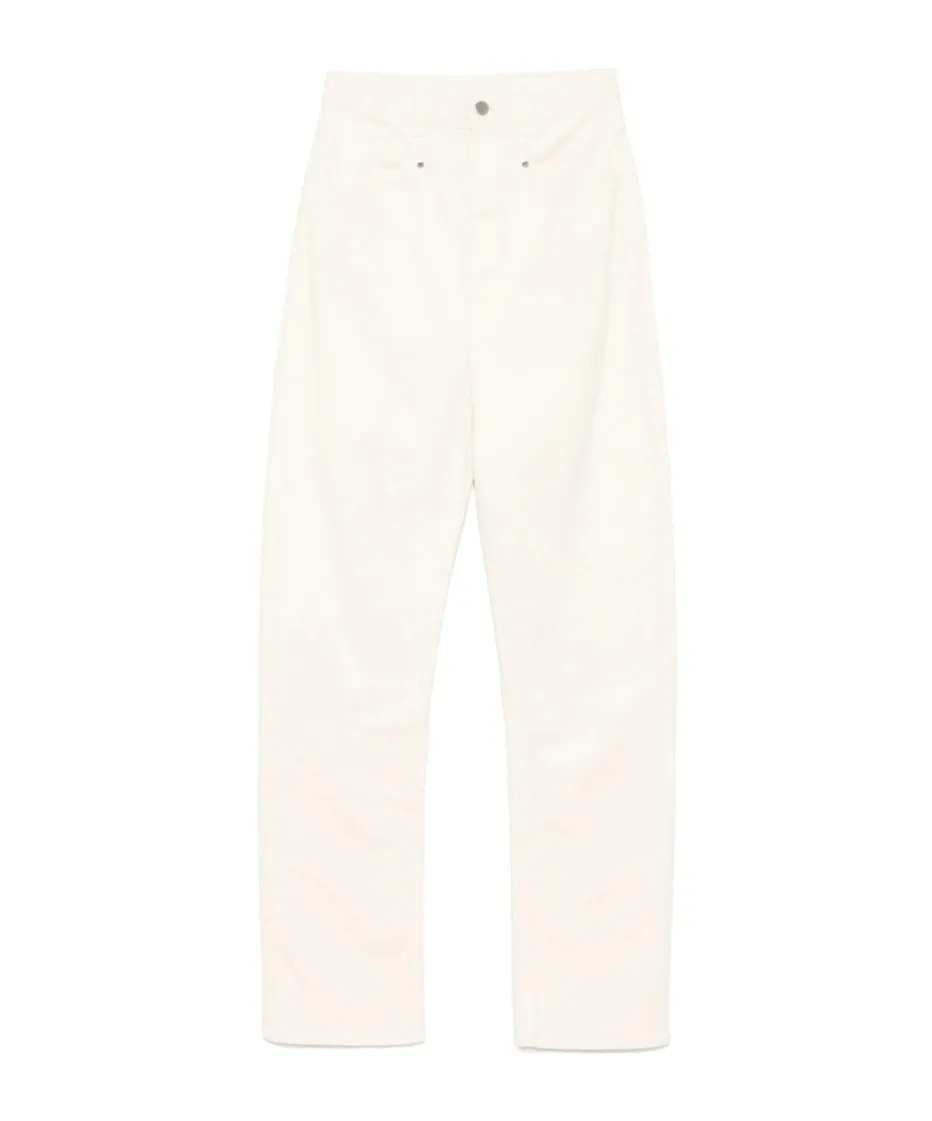 Drop-Crotch Straight-Leg Jeans