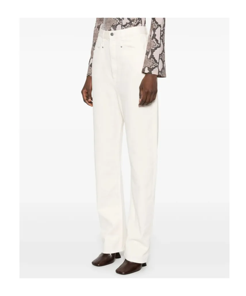Drop-Crotch Straight-Leg Jeans