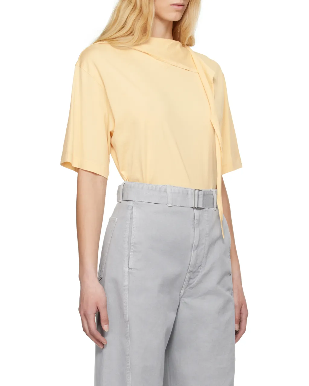 Knot-Detailed Short-Sleeved Top