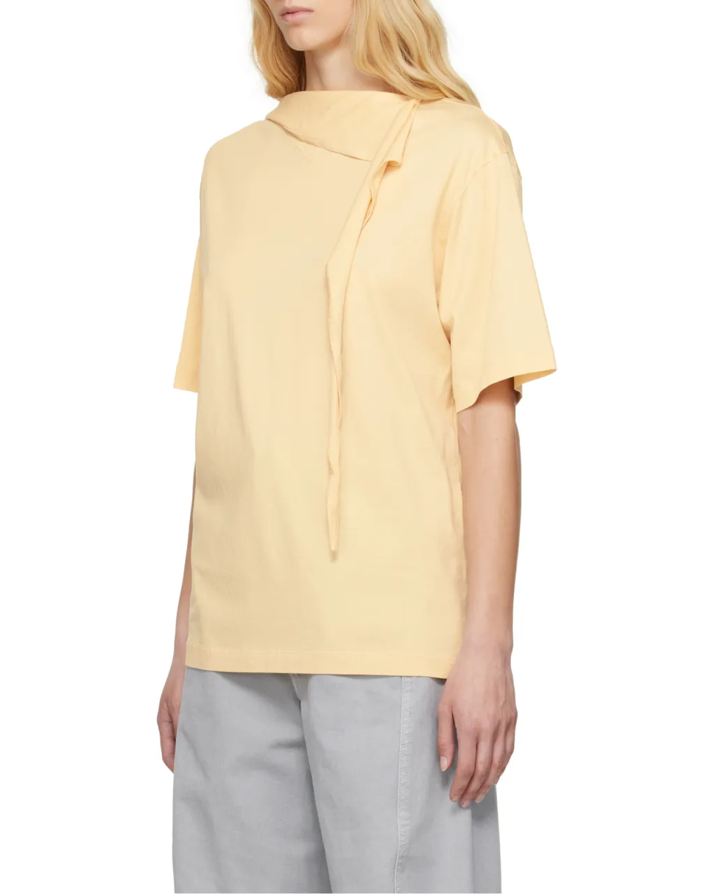 Knot-Detailed Short-Sleeved Top