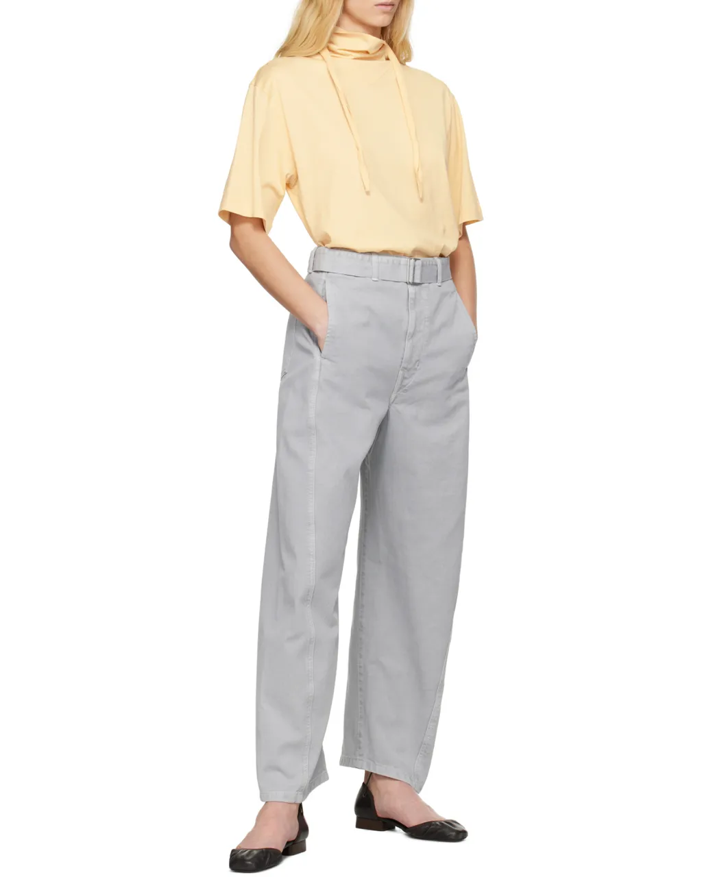 Knot-Detailed Short-Sleeved Top
