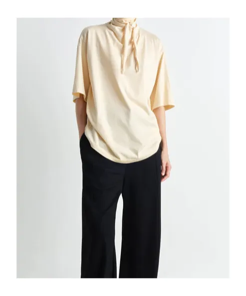 Knot-Detailed Short-Sleeved Top