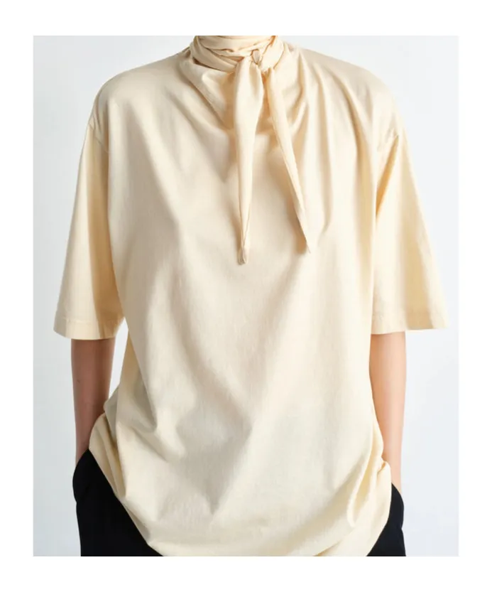 Knot-Detailed Short-Sleeved Top