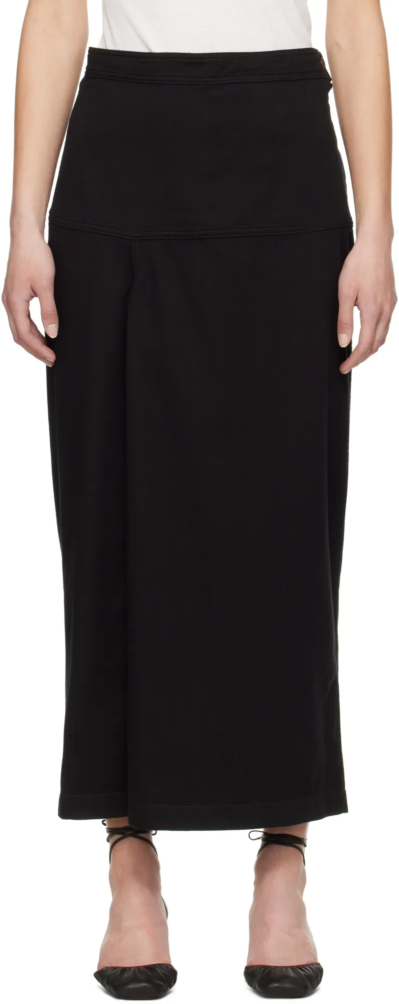 Asymmetrical Wrapover Skirt