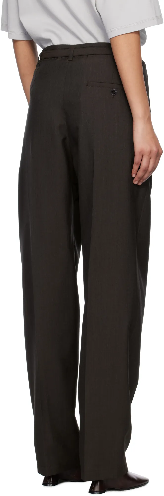 Tapered Leg Tailored Trousers