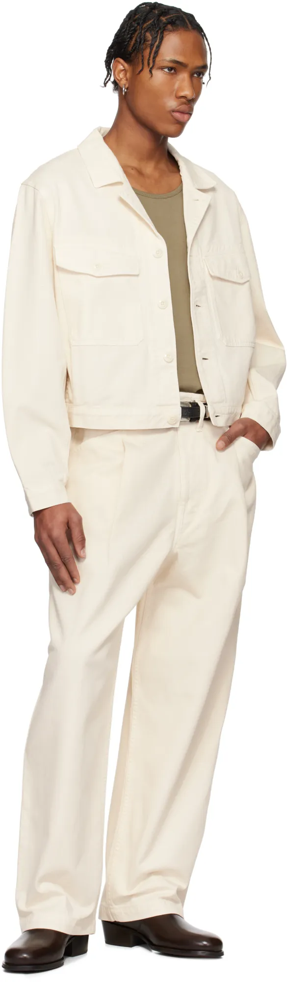 Pleated Workwear Pants