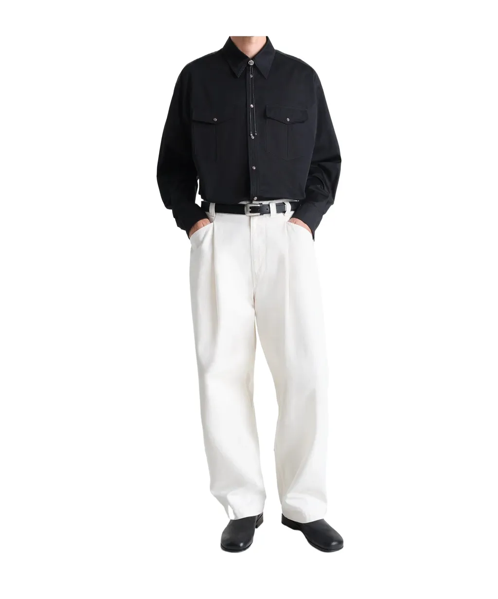 Pleated Workwear Pants