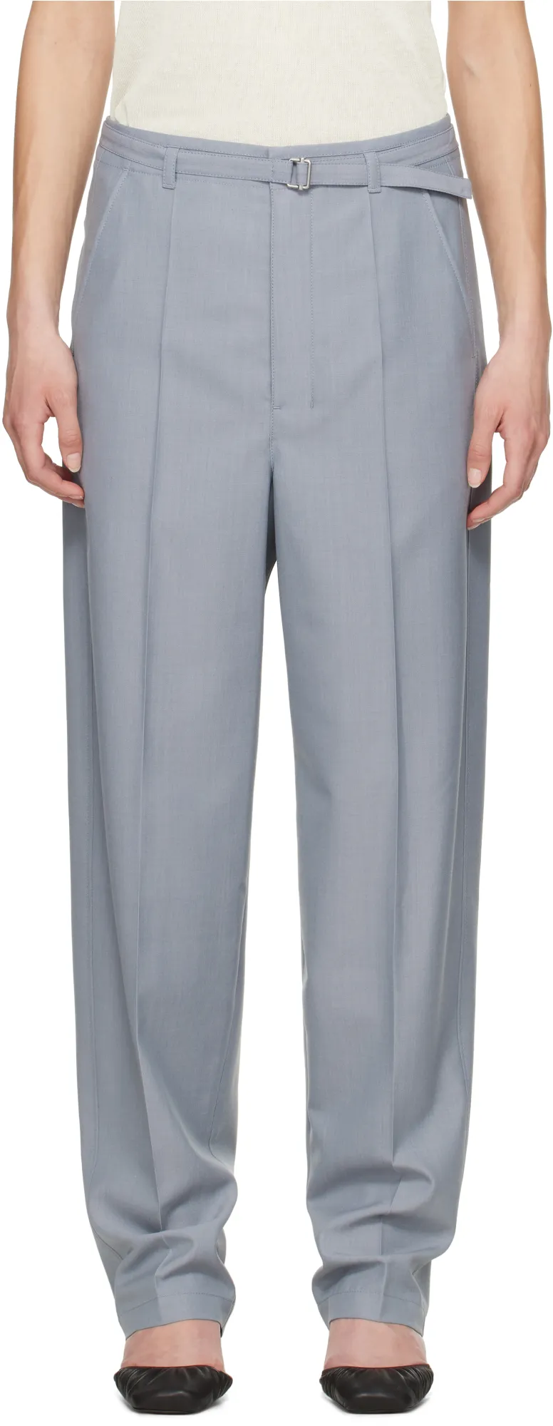 Tapered Leg Tailored Trousers