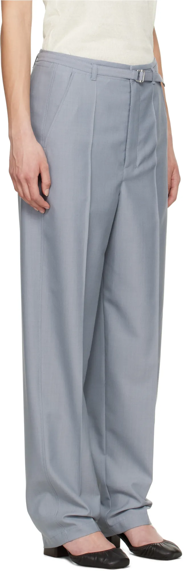 Tapered Leg Tailored Trousers