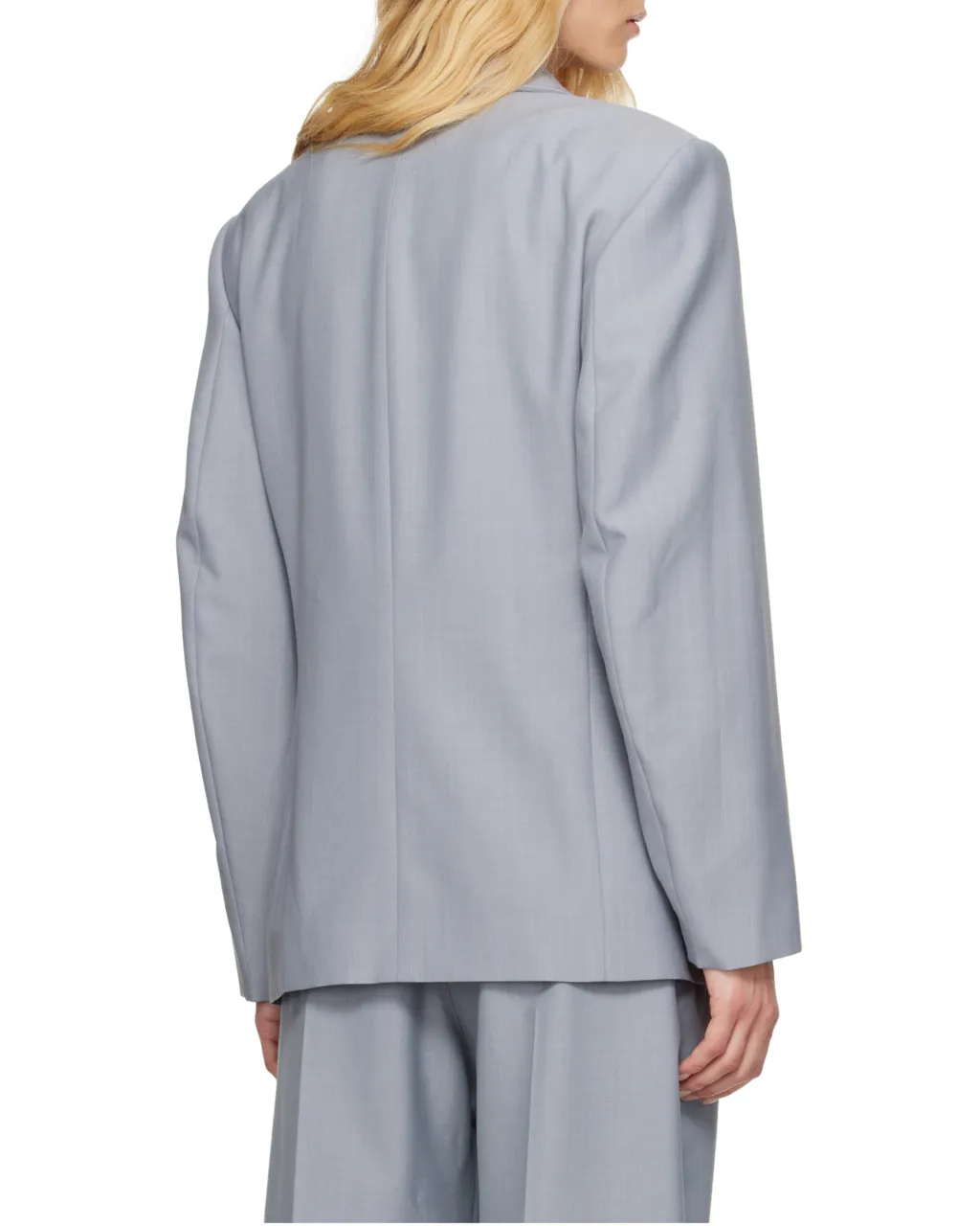 Long-Sleeved Double-Breasted Blazer
