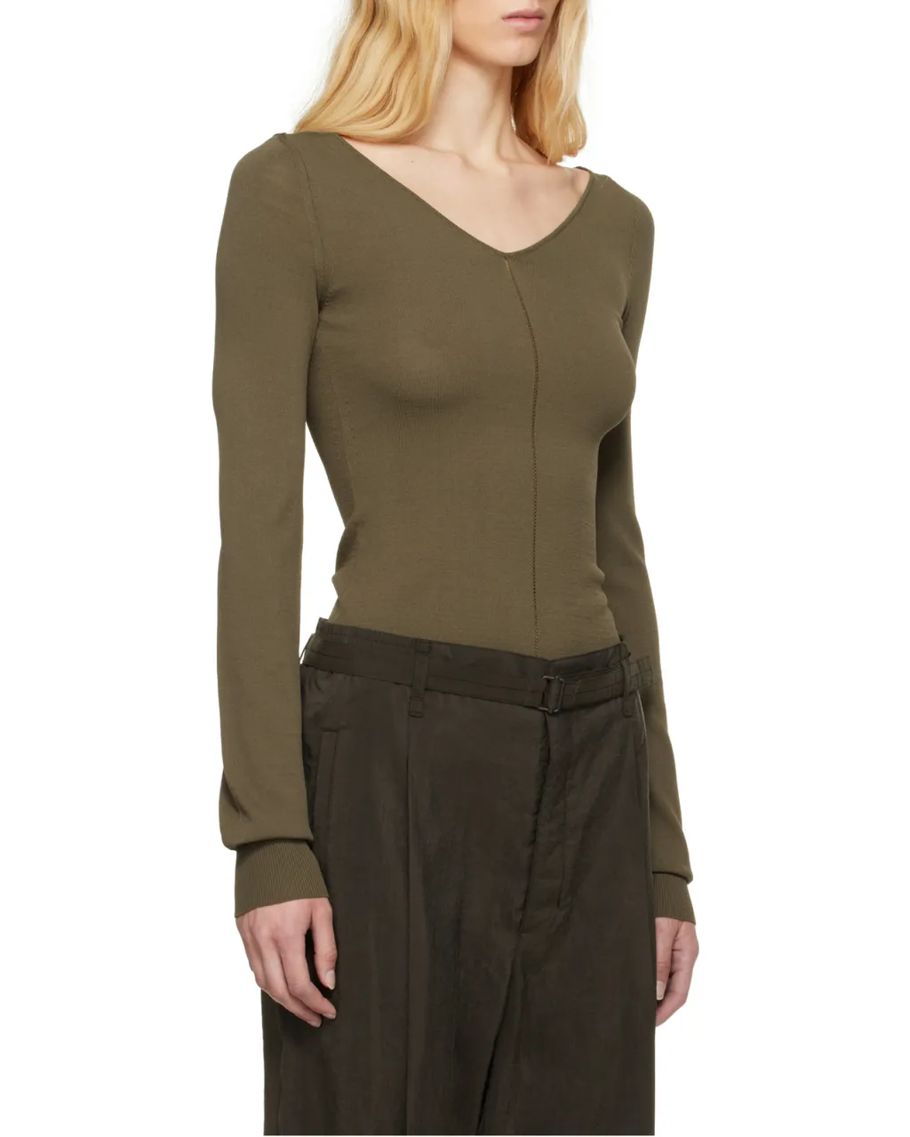 V-Neck Long-Sleeve Top