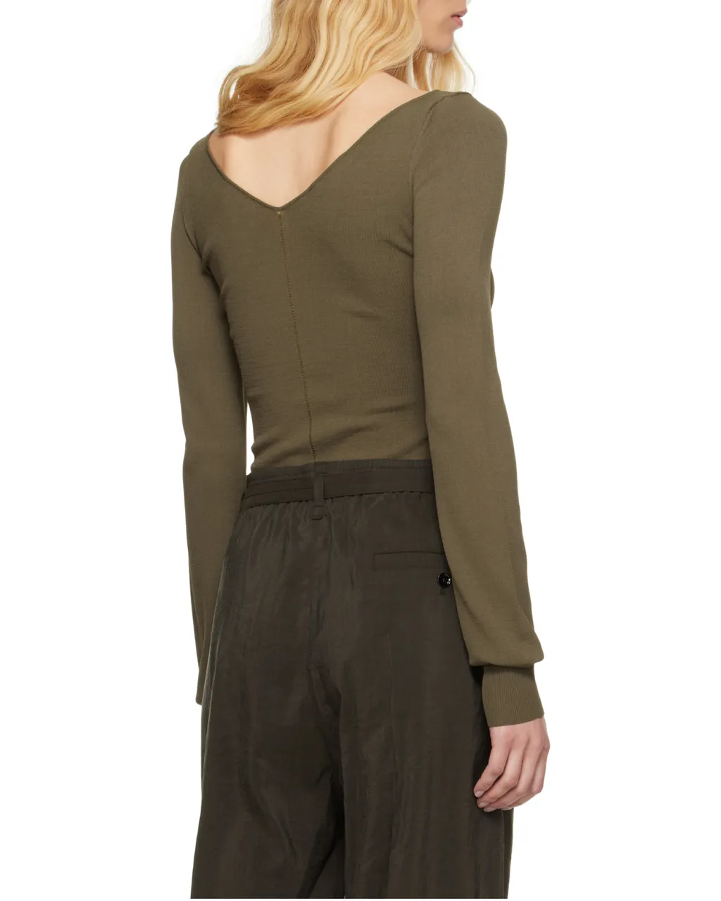 V-Neck Long-Sleeve Top