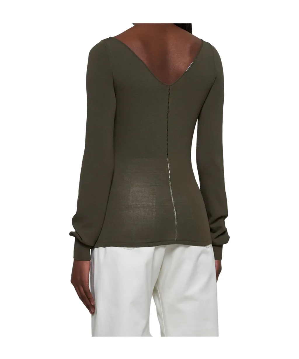 V-Neck Long-Sleeve Top