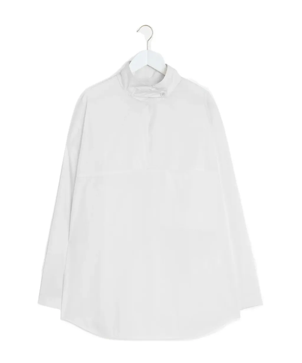 High-Neck Long Sleeved Shirt
