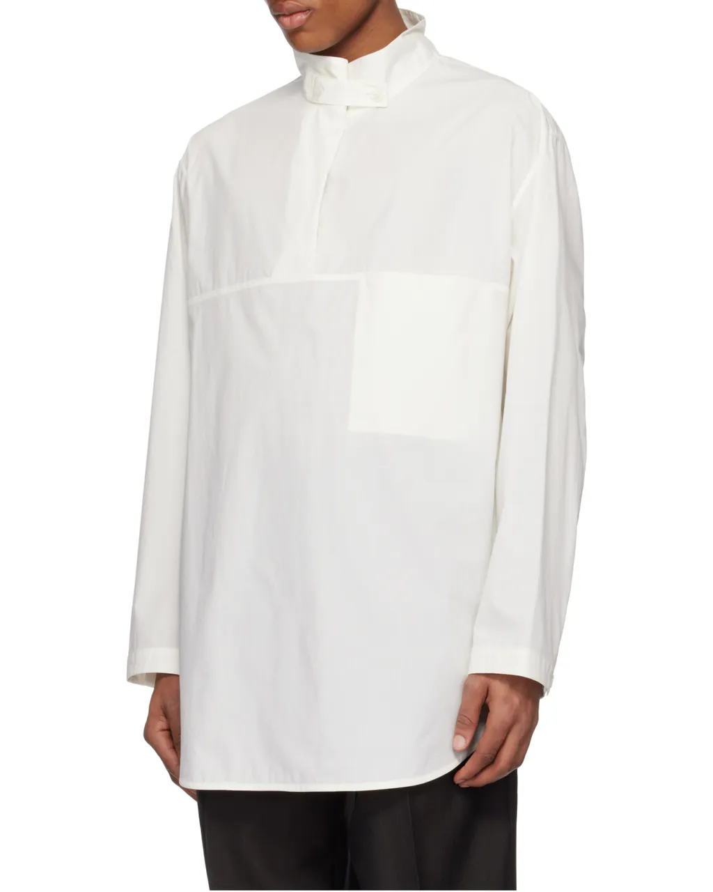 High-Neck Long Sleeved Shirt