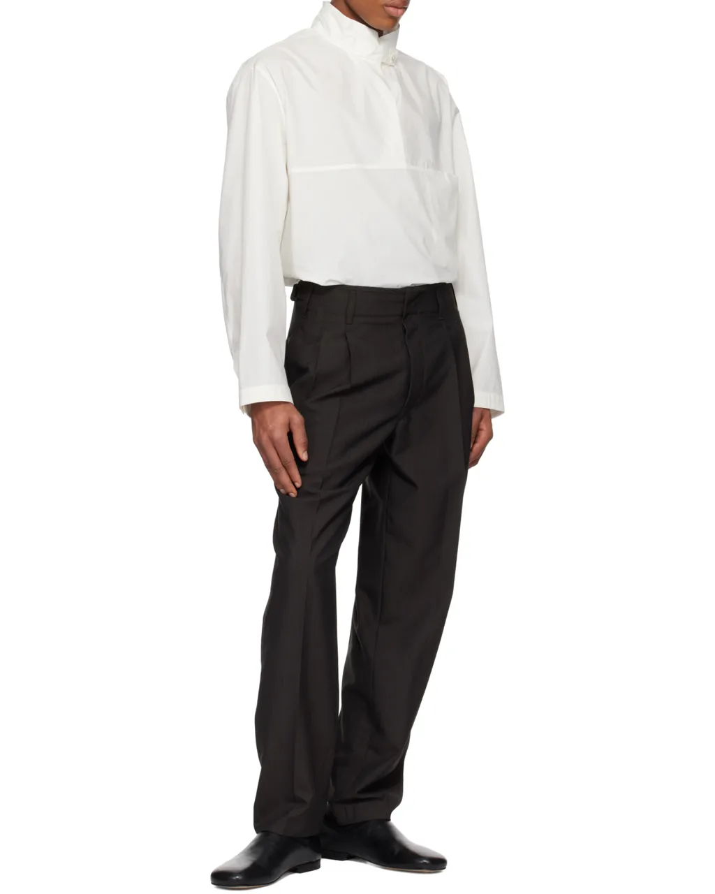 High-Neck Long Sleeved Shirt
