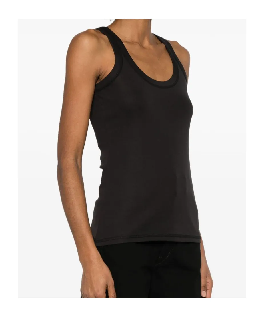 Round Collar Sleeveless Vest