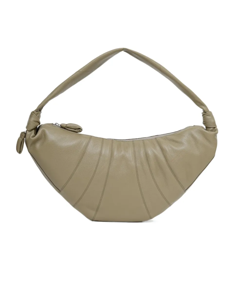 Croissant Zip-Up Large Crossbody Bag