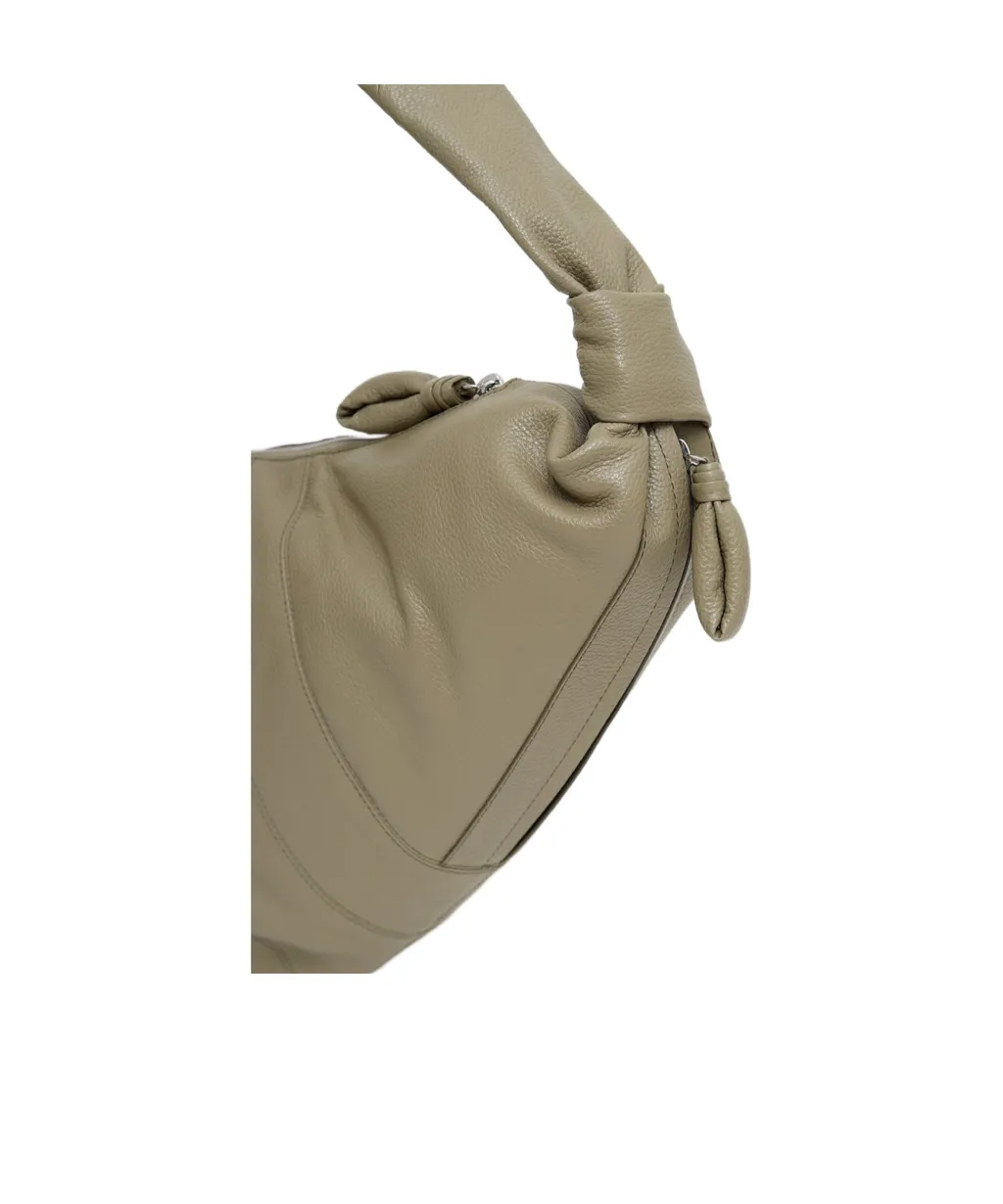 Croissant Zip-Up Large Crossbody Bag