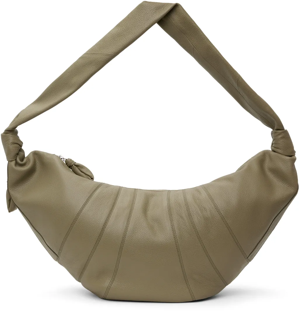 Croissant Zip-Up Large Crossbody Bag