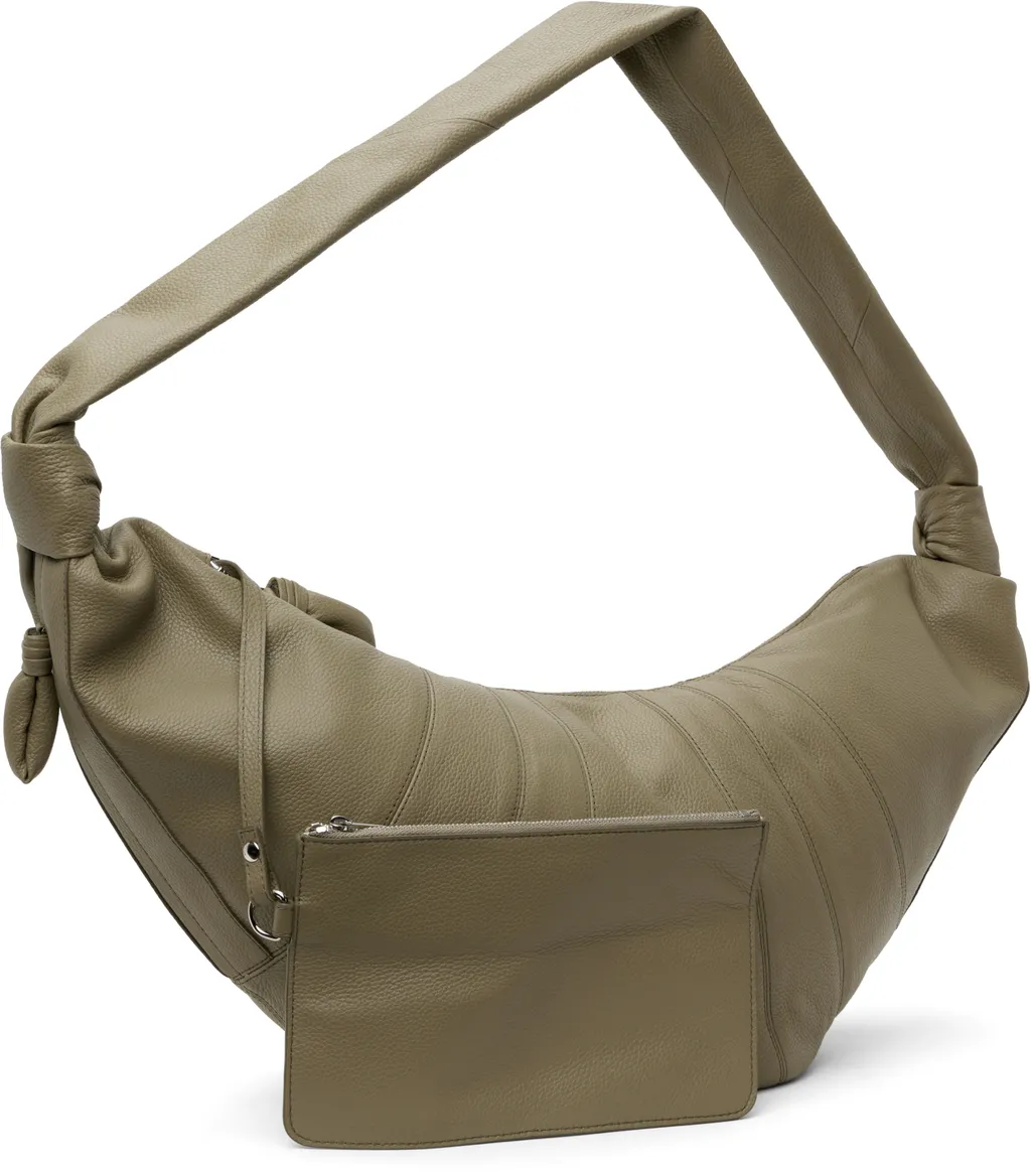 Croissant Zip-Up Large Crossbody Bag