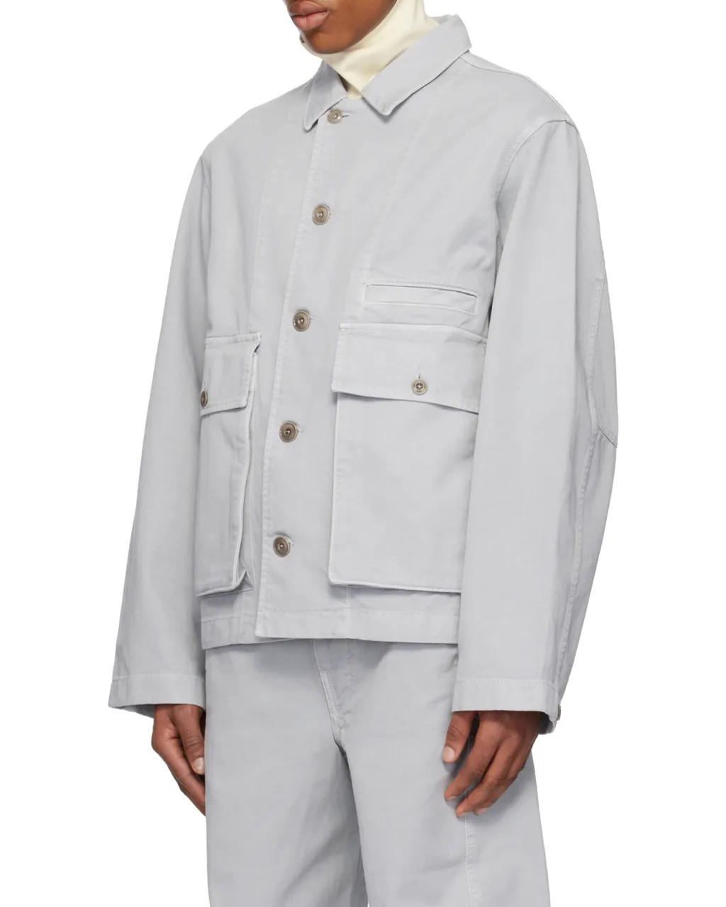 Long Sleeved Buttoned Jacket