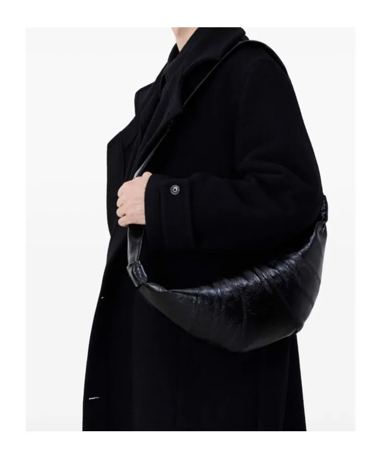 Croissant Zip-Up Medium Crossbody Bag