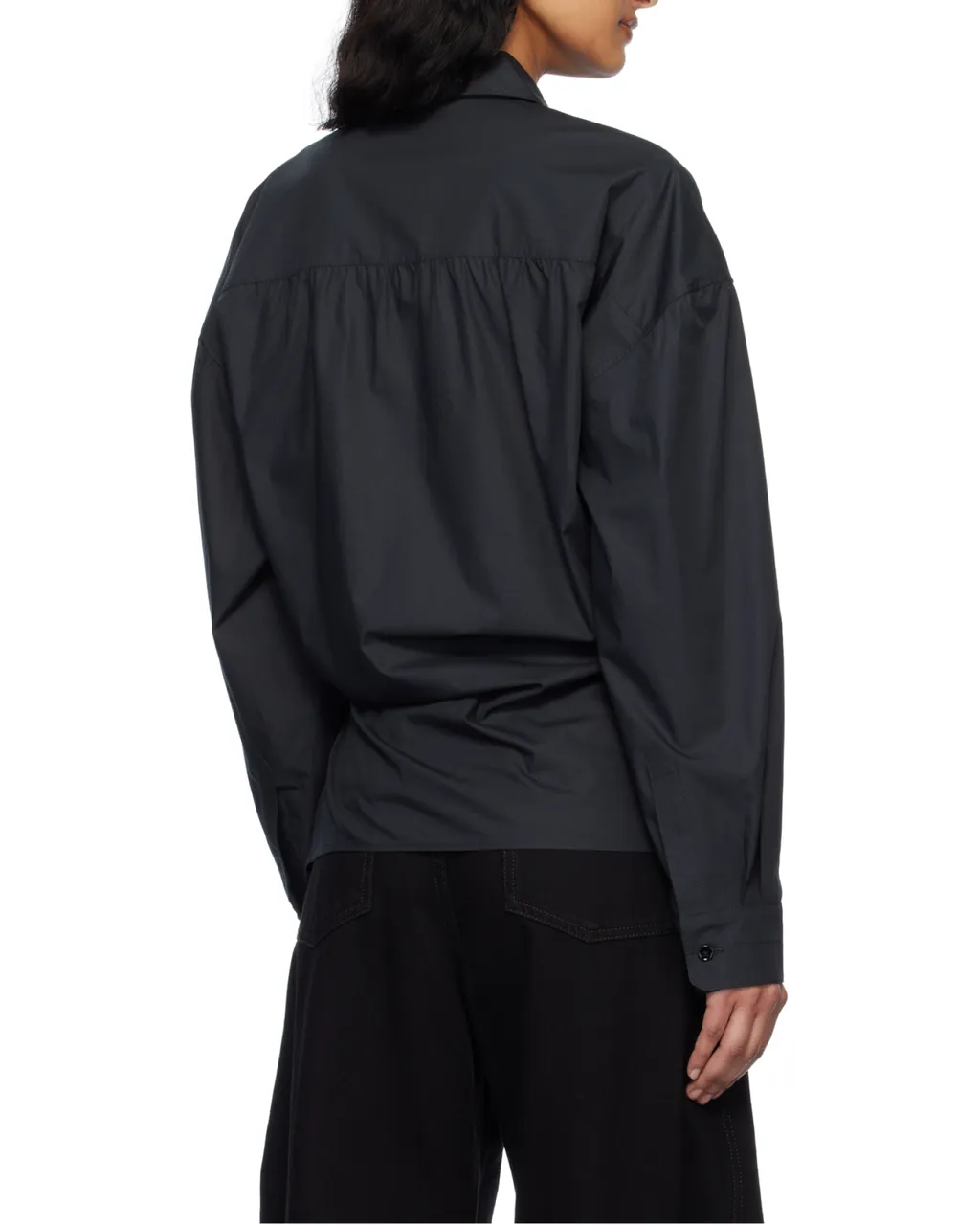 Twisted Detail Buttoned Shirt