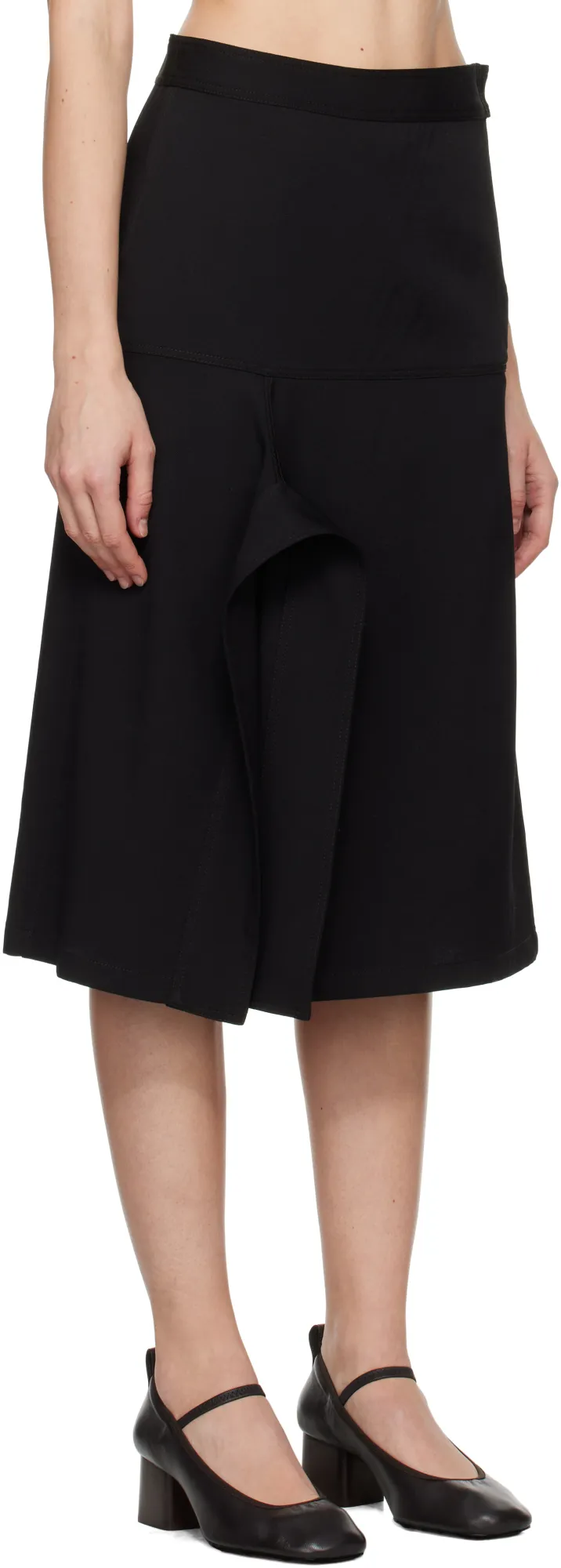 Asymmetric Midi Skirt