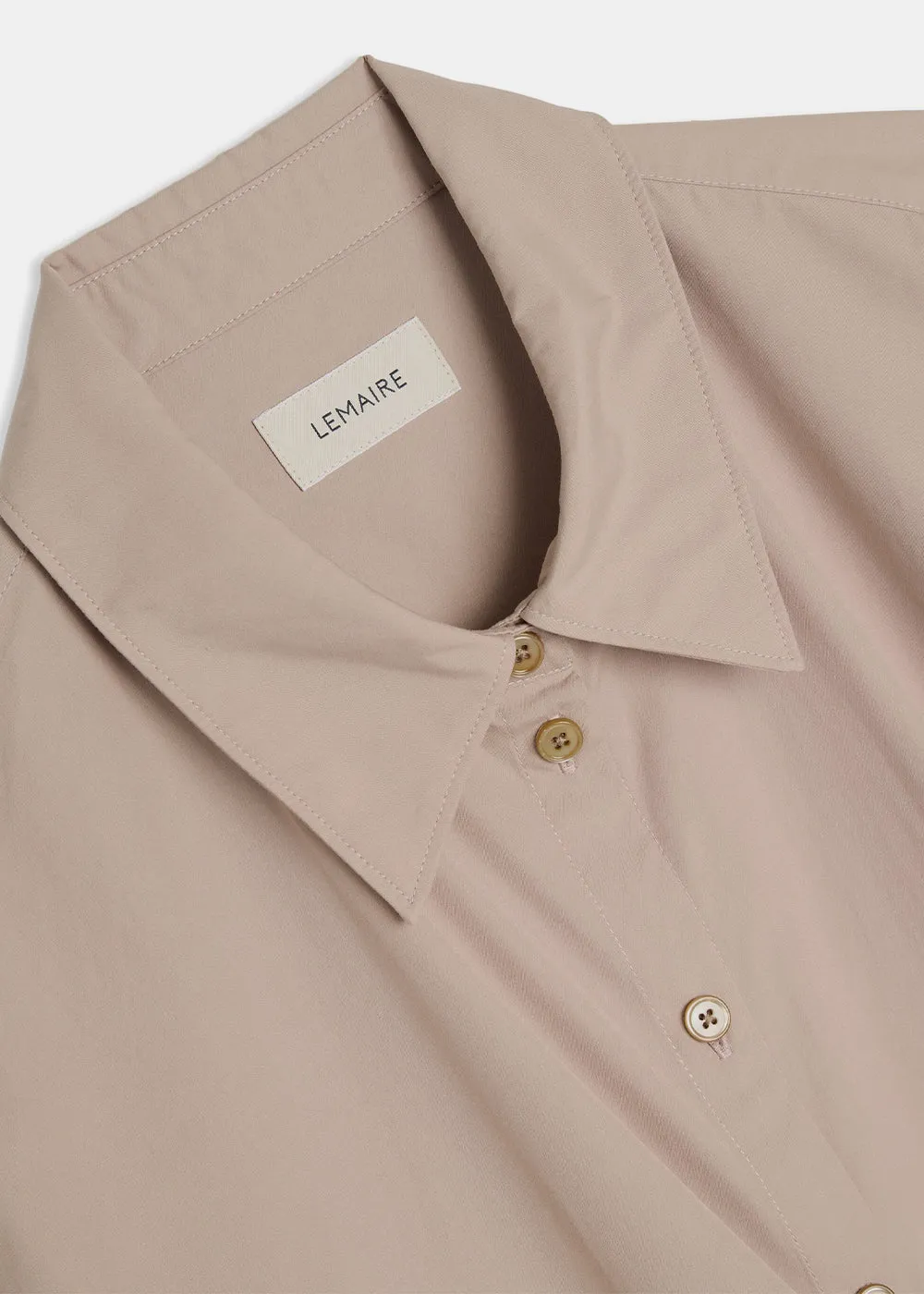 Wrap-Design Mid-Length Shirt Dress