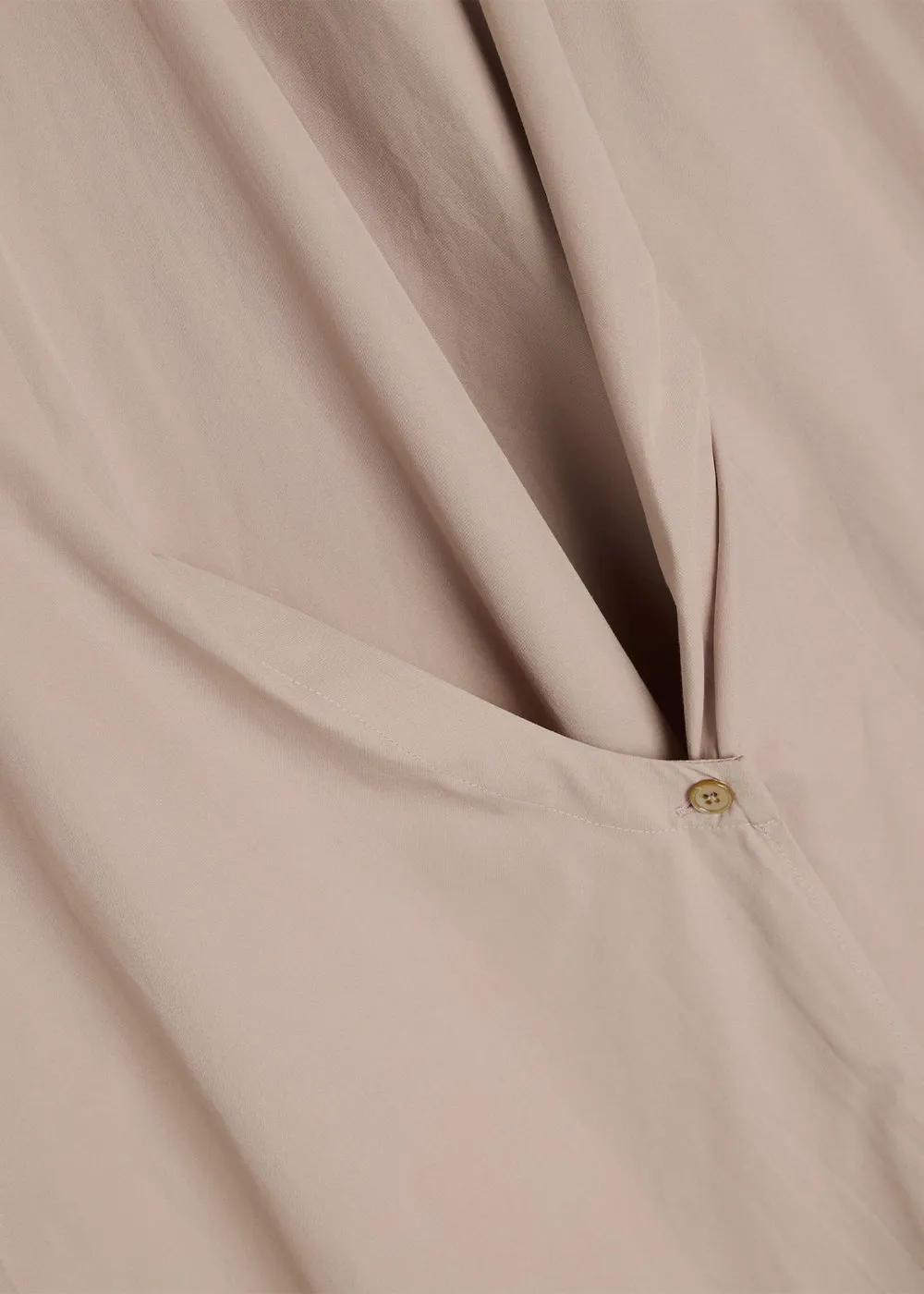 Wrap-Design Mid-Length Shirt Dress