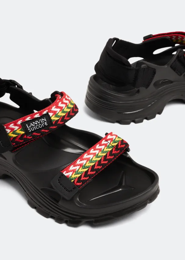 X Suicoke Logo Patch Wake Sandals