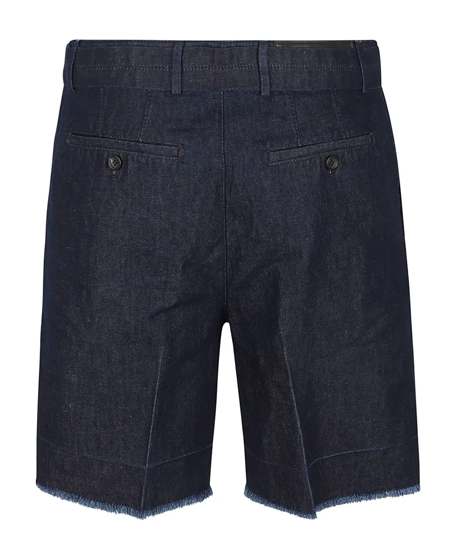 Logo Denim Shorts